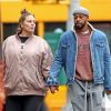 Exclusif - Ashley Graham (enceinte) et son mari Justin Ervin se promènent dans les rues de New York le 23 Novembre 2019