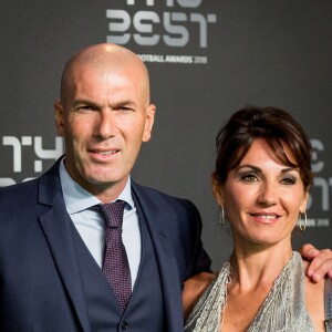 Zinédine Zidane et sa femme Véronique - Les célébrités arrivent à la cérémonie des Trophées Fifa 2018 au Royal Festival Hall à Londres, Royaume Uni, le 25 septembre 2018. © Cyril Moreau/Bestimage