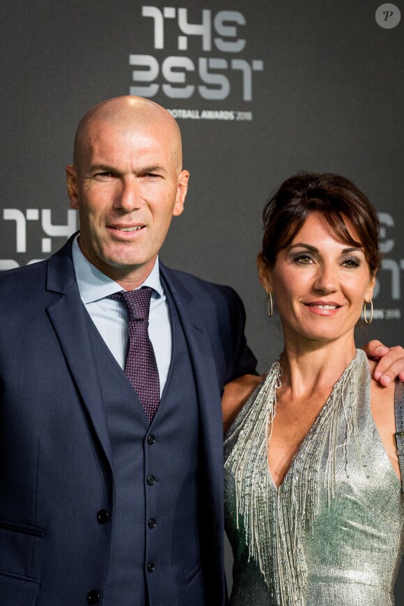Zinédine Zidane et sa femme Véronique - Les célébrités arrivent à la cérémonie des Trophées Fifa 2018 au Royal Festival Hall à Londres, Royaume Uni, le 25 septembre 2018. © Cyril Moreau/Bestimage