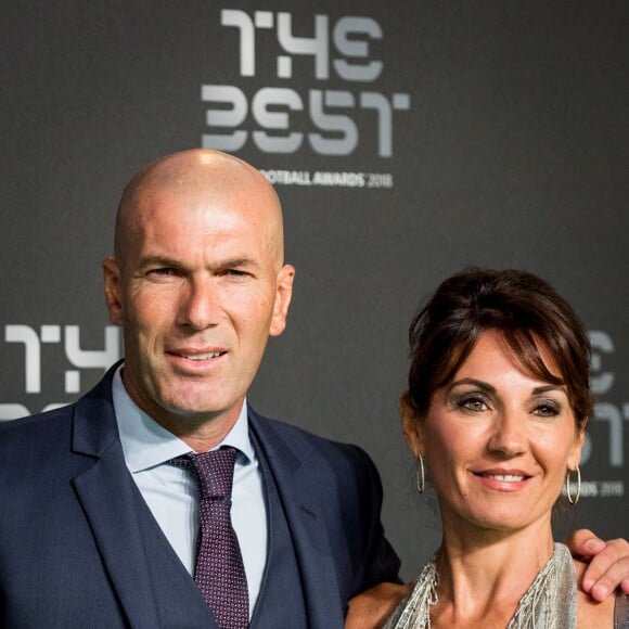 Zinédine Zidane et sa femme Véronique - Les célébrités arrivent à la cérémonie des Trophées Fifa 2018 au Royal Festival Hall à Londres, Royaume Uni, le 25 septembre 2018. © Cyril Moreau/Bestimage