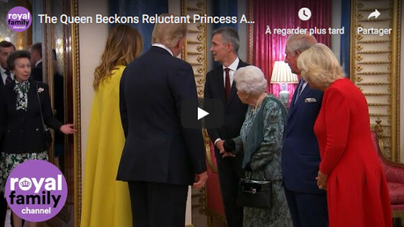 Le drôle d'échange entre la reine Elizabeth et sa fille Anne au palais de Buckingham, le 3 décembre 2019.