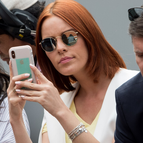 Maëva Coucke (Miss France 2017) - Les célébrités dans les tribunes des Internationaux de France de Tennis de Roland Garros 2019 à Paris, France, le 29 mai 2019. © Jacovides-Moreau/Bestimage