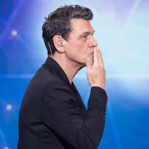 Marc Lavoine - Deuxième jour de la 33ème édition du Téléthon au Parc de la Villette à Paris le 7 décembre 2019. Le compteur de la 33ème édition du Téléthon a atteint 74,6 millions d'euros dimanche 8 décembre, en hausse par rapport à l'édition 2018 où l'événement caritatif avait été bousculé par la mobilisation des "gilets jaunes". © Tiziano Da Silva/Bestimage07/12/2019 - Paris