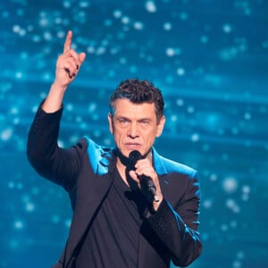 Marc Lavoine - Deuxième jour de la 33ème édition du Téléthon au Parc de la Villette à Paris le 7 décembre 2019. Le compteur de la 33ème édition du Téléthon a atteint 74,6 millions d'euros dimanche 8 décembre, en hausse par rapport à l'édition 2018 où l'événement caritatif avait été bousculé par la mobilisation des "gilets jaunes". © Tiziano Da Silva/Bestimage07/12/2019 - Paris