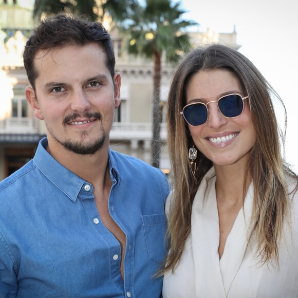 Juan Arbelaez et sa fiancée Laury Thilleman - Personnalités sur la place du Casino de Monte-Carlo dans le cadre de la seconde édition des Influencer Awards à Monaco, le 5 octobre 2019. © Olivier Huitel / Pool Monaco / Bestimage