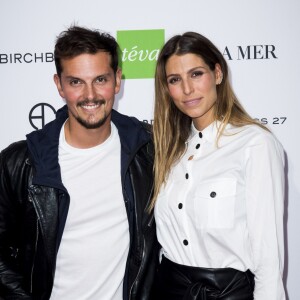 Laury Thilleman (Miss France 2011) et son compagnon Juan Arbelaez à l'occasion du lancement de la 26ème campagne d'Octobre Rose par l'association Le Cancer du Sein, Parlons-en ! sur le Champ de Mars à Paris, France, le 1er octobre 2019. © Jean-Baptiste Autissier/Panoramic/Bestimage