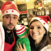 Noémie Honiat et Quentin Bourdy ont passé leur premier Noël avec leur bébé Zacharie. Décembre 2016.