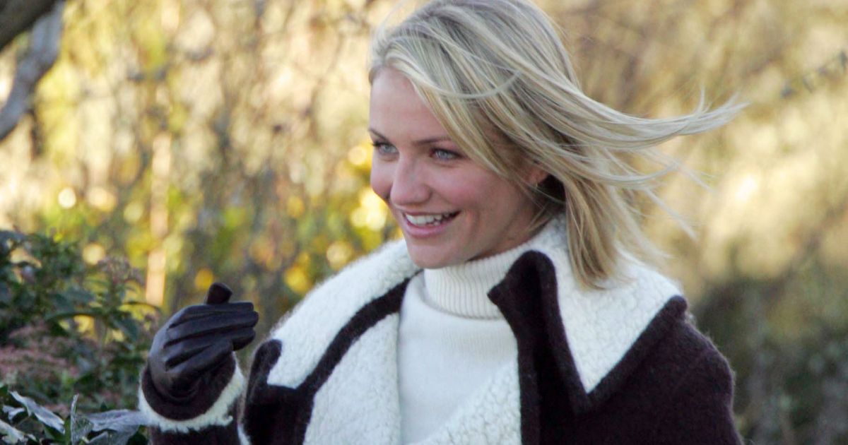 Cameron Diaz sur le tournage du film The Holiday. PCN