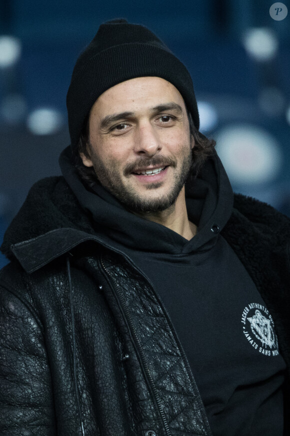 Maxim Nucci dans les tribunes lors du match de Champions League "PSG - Galatasaray (5-0)" au Parc des Princes à Paris, le 11 décembre 2019. © Cyril Moreau/Bestimage