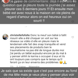 Jessica Thivenin répond à une abonnée, sur Snapchat,le 12 décembre 2019