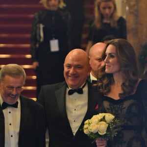 Le prince William, duc de Cambridge, et Kate Middleton, duchesse de Cambridge, lors de la soirée caritative "The Royal Variety Performance" à Londres, le 18 novembre 2019.