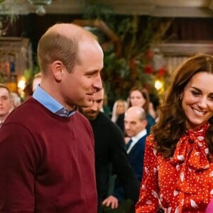 Kate Middleton et le prince William dans l'émission "A Berry Royal Christmas" diffusé sur BBC One le 16 décembre 2019.