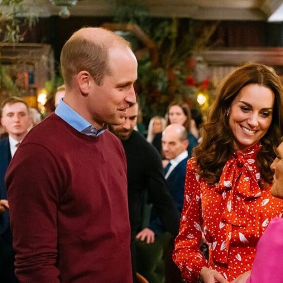 Kate Middleton et le prince William dans l'émission "A Berry Royal Christmas" diffusé sur BBC One le 16 décembre 2019.