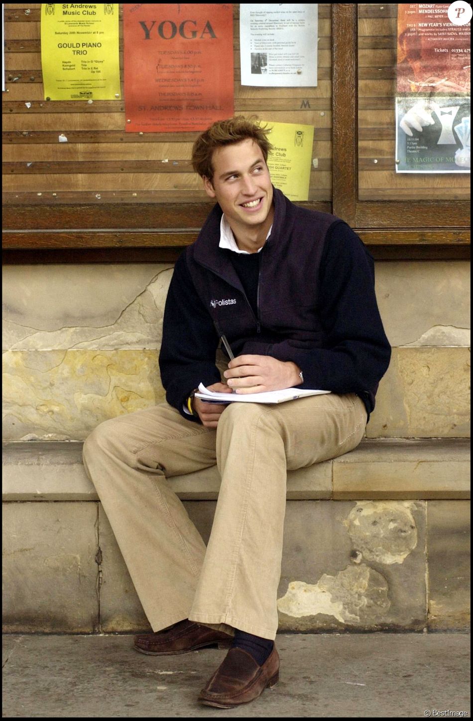 Le prince William, étudiant à l'université