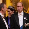 Le prince William, duc de Cambridge, et Kate Middleton, duchesse de Cambridge, Camilla Parker Bowles, duchesse de Cornouailles - La reine Elisabeth II d'Angleterre reçoit les membres du corps diplomatique à Buckingham Palace, le 11 décembre 2019.