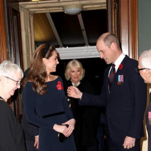 Le prince William, duc de Cambridge, et Catherine (Kate) Middleton, duchesse de Cambridge - La famille royale assiste au Royal British Legion Festival of Remembrance au Royal Albert Hall à Kensington, Londres, le 9 novembre 2019.