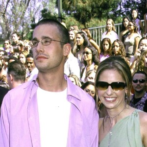 Sarah Michelle Gellar et Freddie Prinze Jr. - Soirée "Teen Choice Awards". Los Angeles. Le 12 août 2001.