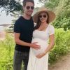 Miranda Kerr (enceinte) et son mari Evan Spiegel sur Instagram, le 18 août 2019.