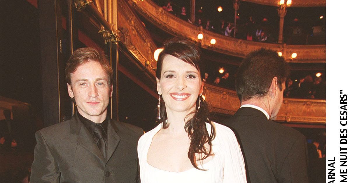 Benoit Magimel Et Juliette Binoche Benoît Magimel et Juliette Binoche lors de la 27e nuit des César le 3 mars 2002. - Purepeople