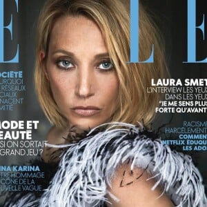 Laura Smet en couverture du magazine "ELLE", numéro du 20 décembre 2019.