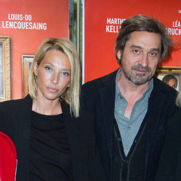 Brigitte Auber, Laura Smet, Louis-Do de Lencquesaing et Marthe Keller lors de l'avant-première de "La sainte famille" du UGC Les Halles, à Paris, le 19 décembre 2019.