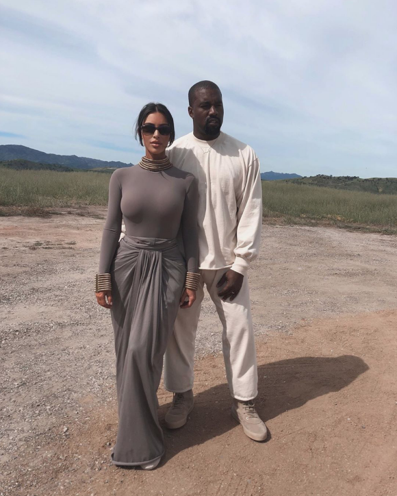 Kim Kardashian et son mari Kanye West. Décembre 2019.