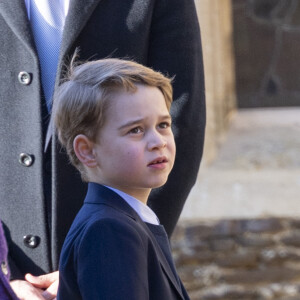 Le prince George de Cambridge lors de la messe de Noël en l'église Sainte-Marie-Madeleine à Sandringham au Royaume-Uni, le 25 décembre 2019.