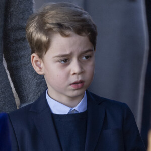 Le prince George de Cambridge lors de la messe de Noël en l'église Sainte-Marie-Madeleine à Sandringham au Royaume-Uni, le 25 décembre 2019.