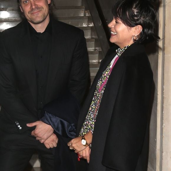 Lily Allen et son compagnon David Harbour au gala "Champions for Change" à New York, le 17 octobre 2019.