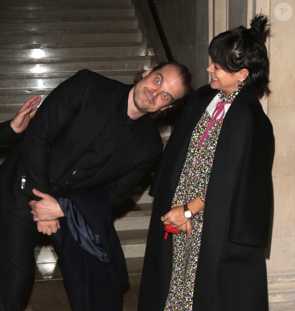 Lily Allen et son compagnon David Harbour au gala "Champions for Change" à New York, le 17 octobre 2019.