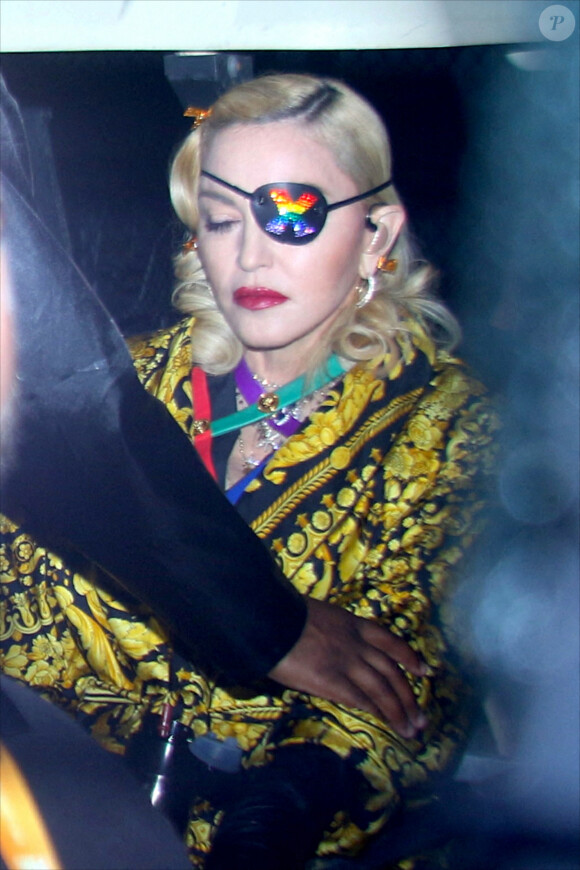 Madonna quitte la scène de la World Pride. New York. Le 1er juillet 2019. @Jose Perez/INSTARimages/ABACAPRESS.COM