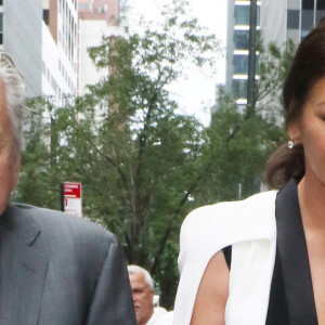 Michael Douglas et sa femme Catherine Zeta Jones lors d'un dîner au Paley Center for Media à New York le 12 septembre 2019.