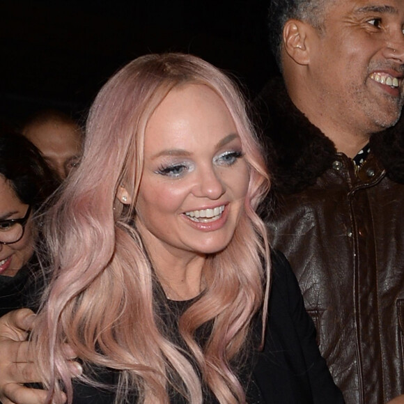 Emma Bunton quitte la soirée "Emma Bunton Christmas Party" au Royal Albert Hall à Londres, le 6 décembre 2019.