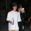 Justin Bieber et sa femme Hailey Baldwin Bieber se rendent à la messe après avoir passé la journée dans un studio d'enregistrement à Los Angeles, le 28 août 2019