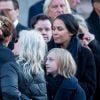 Olav Bjørshol et Marianne Behn, les parents du défunt, lors des obsèques d'Ari Behn, le 3 janvier 2020. Ecrivain, artiste visuel et ex-époux de la princesse Märtha Louise de Norvège, mère de leurs trois filles, Ari Behn s'est donné la mort au moment de Noël.