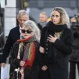 Ebba Rysst Heilmann aux obsèques d'Ari Behn, dont elle fut la dernière compagne, le 3 janvier 2020 à la cathédrale d'Oslo en Norvège. Ecrivain, artiste visuel et ex-époux de la princesse Märtha Louise de Norvège, mère de leurs trois filles, Ari Behn s'est donné la mort au moment de Noël.