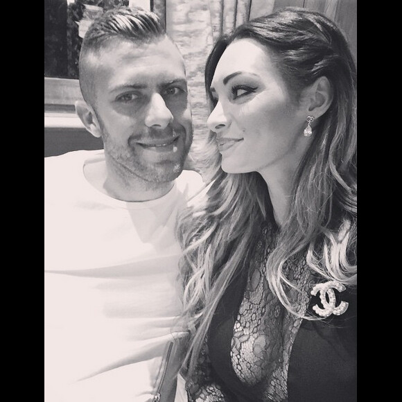 Emilie Nef Naf et le fooballeur Jérémy Ménez lorsqu'ils étaient encore en couple. Juin 2014