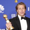 Brad Pitt - Press Room - Photocall de la 77ème cérémonie annuelle des Golden Globe Awards au Beverly Hilton Hotel à Los Angeles le 5 janvier 2020. © Future-Image via ZUMA Press / Bestimage