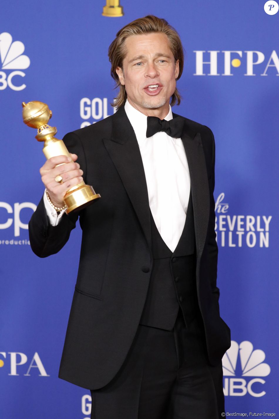 Brad Pitt Press Room Photocall de la 77ème cérémonie annuelle des