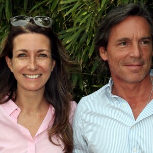 Anne-Claire Coudray et son compagnon Nicolas Vix au village des Internationaux de Tennis de Roland Garros à Paris le 8 juin 2017 © Cyril Moreau-Dominique Jacovides/Bestimage