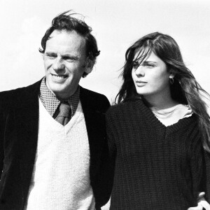 Jean-Louis Trintignant et sa fille Marie en Israël le 29 février 1980