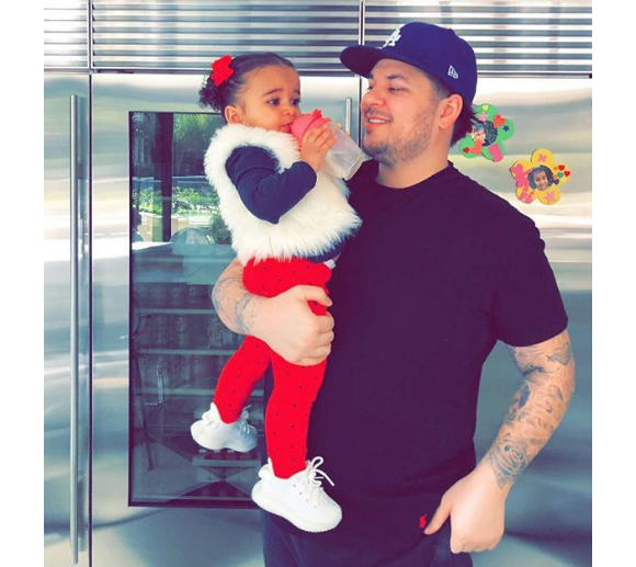 Rob Kardashian et sa fille Dream. 2018.