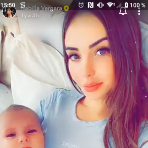 Nabilla Benattia se confie sur son fils Milann, sur Snapchat, le 10 janvir 2019