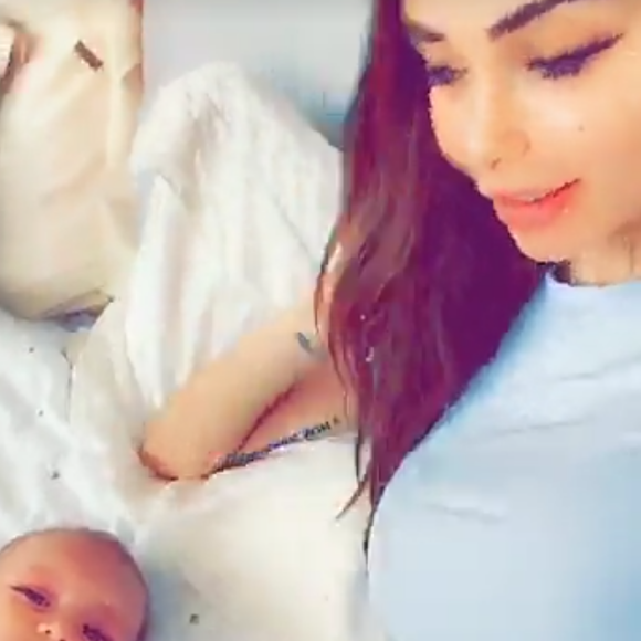 Nabilla Benattia se confie sur son fils Milann, sur Snapchat, le 10 janvir 2019