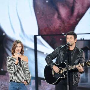 Exclusif - Elise Petit (petite fille de Richard Berry) et Patrick Bruel - Surprises - Enregistrement de l'émission "La Chanson secrète 4", qui sera diffusée le 4 janvier 2020 sur TF1, à Paris. Le 17 décembre 2019 © Gaffiot-Perusseau / Bestimage