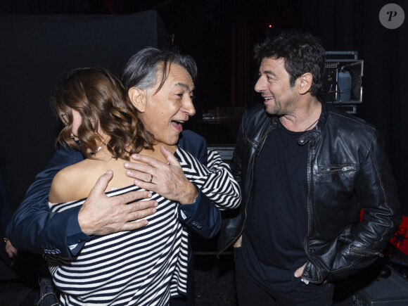 Exclusif - Richard Berry, sa petite fille Elise Petit et Patrick Bruel - Surprises - Backstage de l'enregistrement de l'émission "La Chanson secrète 5", qui sera diffusée le 11 janvier 2020 sur TF1, à Paris. Le 17 décembre 2019 © Gaffiot-Perusseau / Bestimage