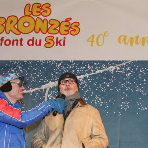 Thierry Lhermitte - 40ème anniversaire des "Bronzés font du ski", avec la présence des acteurs et du réalisateur à Val d'Isère le 11 Janvier 2020. © Pascal Fayolle / Bestimage.