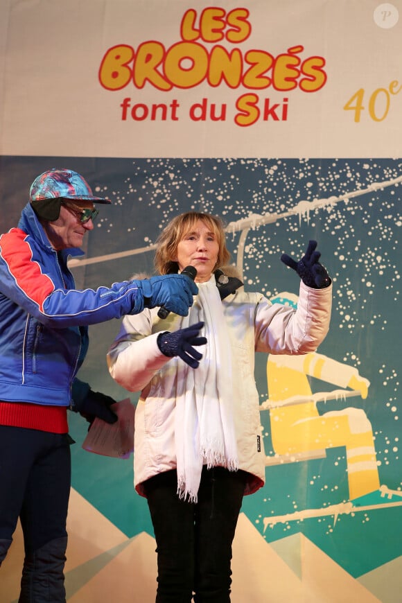 Marie-Anne Chazel - 40ème anniversaire des "Bronzés font du ski", avec la présence des acteurs et du réalisateur à Val d'Isère le 11 Janvier 2020. © Pascal Fayolle / Bestimage