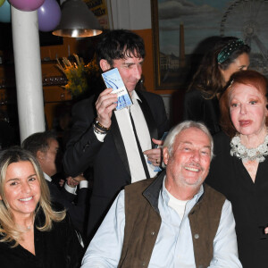 Exclusif - Régine, Dominique Frémont (Mauboussin) et sa femme Nada et Jean-Louis Garnier - Régine fête ses 90 ans à La Chope des Puces à Saint-Ouen. Le 10 Janvier 2020 © Guirec Coadic / Bestimage