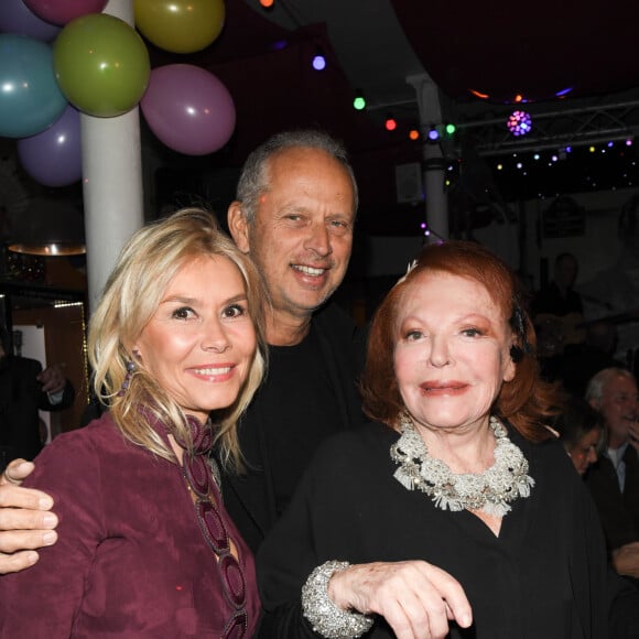 Exclusif - Dr Brice Edouard et sa femme Axelle Marine et Régine - Régine fête ses 90 ans à La Chope des Puces à Saint-Ouen. Le 10 Janvier 2020 © Guirec Coadic / Bestimage